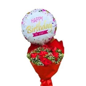 Buque Paixão com balão de Aniversário